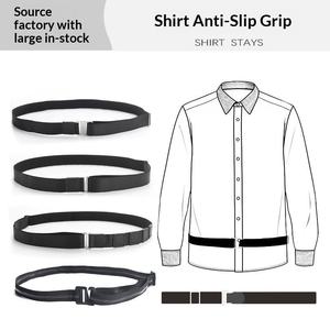 Wholesale Polyester Woven Tape Black Shirt Stay <b>Belt</b> for Men Women Keep Tucked in Adjustable <b>Elastic</b> Non-slip Wrinkle-Proof - Product Image 5