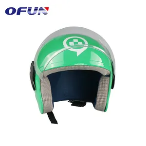 Promotion des ventes casque moto Taxi vert numéro de série du client casque taxfy