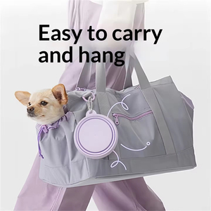 Portable Foldable Silicone Dog Bowl for Travel, Lightweight Pet Feeding Bowl with <b>Clip</b> Outdoor Walking Accessories Wholesale - Product Image 4