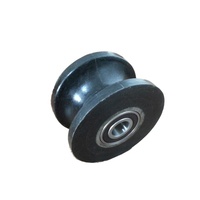 Roues de grande taille de poulie de rouleau de roulement de cannelure d'U V pour les portes coulissantes