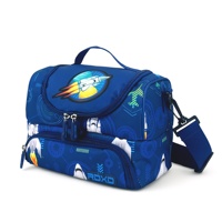Sac à déjeuner isotherme personnalisé pour enfants, double compartiment, motif fusée spatiale, boîte à lunch pour garçons, OEM disponible