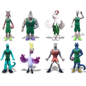 Nouvelles figurines de bureau Miracle Dream Team de 3 à 4,<span class=keywords><strong>5</strong></span> pouces, modèle sportif, poupée, ornement, jouet, lot de 8 - Product Image 2