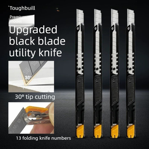 Couteau utilitaire à lame noire <span class=keywords><strong>TOUGHBUILT</strong></span> TB-H4-13-C09, coupeur industriel robuste - Product Image 5