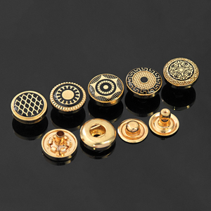 Ropa Hombres ShirtBrand Custom Pattern Logo Abaya Thobe Metal Modest Fashion Snap Buttons para camisas Hombres Ropa - Product Image 3