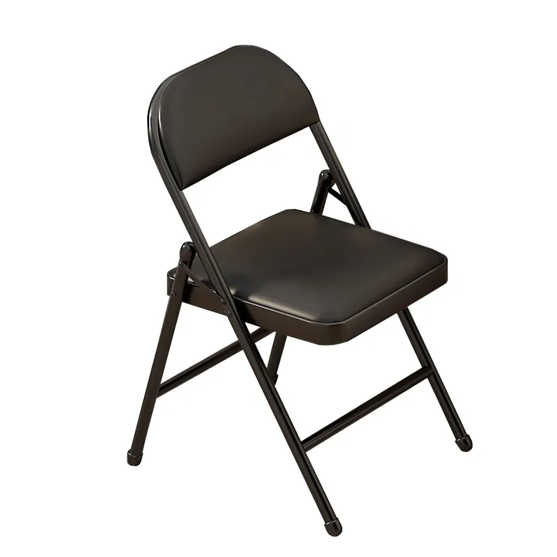 Sencilla silla plegable para reuniones silla con respaldo