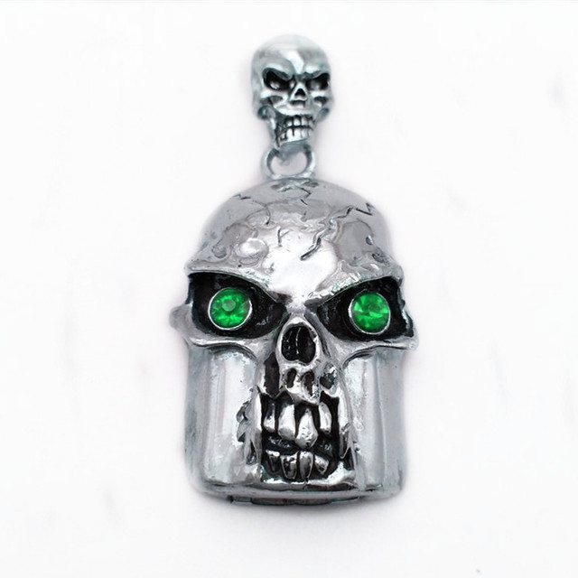 Factory Price OEM USB 2.0 Skeleton Flash Drive Memory Stick Waterproof Metal Skull Jewelry Thumb Drives