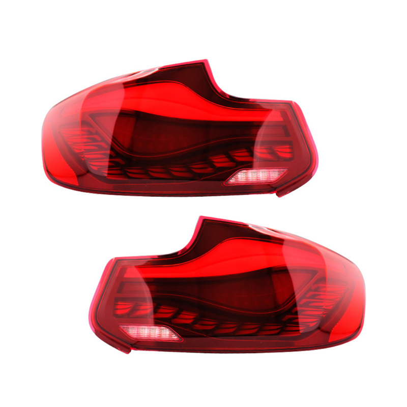 Red background single dragon scales