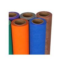 Vente en gros de vinyle PU mat givré personnalisé transfert de chaleur troupeau HTV vinyle de transfert de chaleur