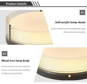 <span class=keywords><strong>2023</strong></span> nouvelle <span class=keywords><strong>tendance</strong></span> <span class=keywords><strong>plafonnier</strong></span> monté en surface 3cct Dimmable 24w moderne forme ronde acrylique Led <span class=keywords><strong>plafonnier</strong></span> pour salon - Product Image 5