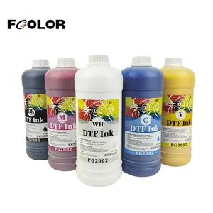 FCOLOR Dtf 1000 мл DTF пигментные чернила для переноса пигмента для Epson L1800 P600 P800 DX5 печатающая головка