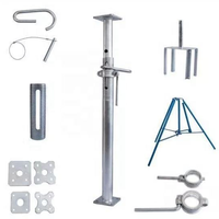 Manguito de soporte para puntal de andamio con tuerca, accesorios de soporte para construcción
