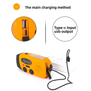 Xách tay 4000mAh năng lượng mặt trời ngân hàng điện với đèn LED AC USB sạc emerncy FM/AM thời tiết đài phát thanh đèn pin & Loa sử dụng ngoài trời - Product Image 6