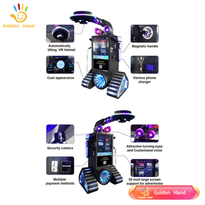 Kim loại nhựa <span class=keywords><strong>HTC</strong></span> VR Trò chơi bắn súng điều khiển màn hình cảm ứng bàn tay vàng 9D VR đứng Arcade giả lập trong nhà/ngoài trời - Product Image 5