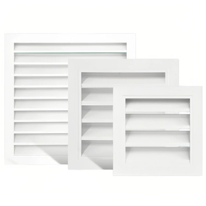 Grille d'aération carrée en aluminium, étanche, épaissie, pour mur extérieur et évacuation de l'air conditionné central - Product Image 1