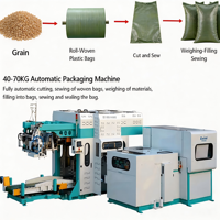 Machine d'emballage alimentaire, ensachage automatique 40-70 kg |   Machine d'ensachage de farine de soja DDGS et de son pour l'alimentation des volailles - Haute vitesse 540-720 sacs/h