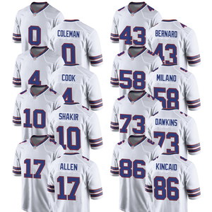 Maillots de football américain personnalisés Buffalo 2026 – Uniformes brodés pour jeunes avec logos – Tenues de sport blanches - Product Image 1