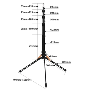 FT-190B Fosoto 2m luce LED treppiede Stand Softbox testa riflettore fotocamera Mobile foto Studio professionale fotografo - Product Image 2