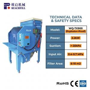 WQ-TX900 Limpiador de Recuperación de Tóner a Prueba de Explosiones de 2.2kW de Alta Potencia, Tipo Pulsado, con 99.99% de Eficiencia de Purificación - Product Image 3