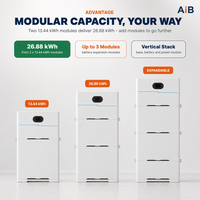Onduleur solaire hybride tout-en-un empilable OEM avec batterie 10kW 25kWh pour système de stockage d'énergie solaire domestique et commercial