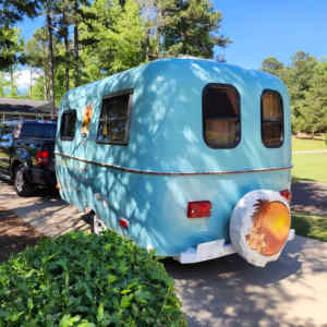 Remolque de Viaje Retro Vintage Personalizado, Caravana Pequeña para Acampar, Carrito de Comida Móvil Ligero <span class=keywords><strong>en</strong></span> <span class=keywords><strong>Venta</strong></span> - Product Image 2