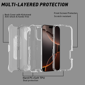 <span class=keywords><strong>เคส</strong></span>โทรศัพท์มือถือเทรน<span class=keywords><strong>ด</strong></span>์ใหม่สำหรับ iPhone 16 Pro Max, <span class=keywords><strong>เคส</strong></span>กันกระแทกป้องกันแบบ<span class=keywords><strong>3</strong></span> in 1 - Product Image 4