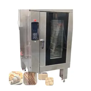 Высокотемпературная печь для выпечки, вращающаяся конвекционная печь для пекарни, 8 лотков, вращающаяся печь