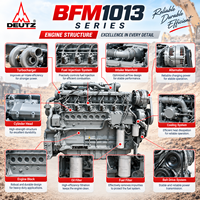 Moteur diesel de construction DEUTZ BF6M1013EC-G1-B 155 kW 208 CV pour excavatrice, chargeuse sur pneus, niveleuse, rouleau compresseur