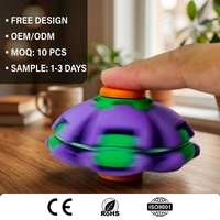 Balle anti-stress en PLA imprimée en 3D, à presser et à rotation, prend en charge les logos personnalisés, OEM/ODM, marque WANCAI, unisexe, à partir de 14 ans