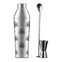 Ensemble de shaker à liqueur Boston en métal durable pour bar de cuisine à domicile comprenant un jigger-pour les occasions de mariage