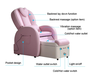 OEM nhà máy niềm vui massage chân hồng Spa Chân ghế cho móng tay công nghệ salon - Product Image 5