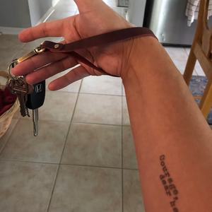 맞춤형 랜야드 손목 스트랩 키체인 긴 가죽 손목 맞춤 가방 스트랩 - Product Image 4