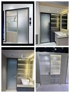 דירות מלון MDF דלתות פנים מעץ גימור אטום לרעש דלתות דחיפה נפתחות בדחיפה ומשיכה סִגְנוֹן דלתות עיצוב מודרני - Product Image 6