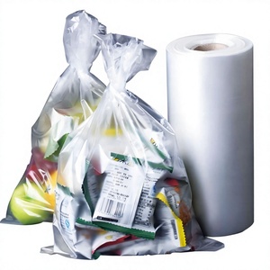Sac plat sur rouleau en HDPE transparent de qualité alimentaire pour légumes, fruits, pain, emballage de supermarché - Product Image 1