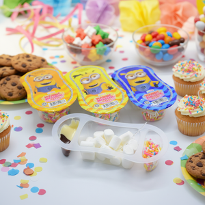 Malvaviscos Halal al por Mayor Personalizados, Cubiertos con Salsa de Chocolate, Caja de Dulces con Chispas Multicolores - Product Image 1