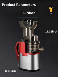 Presse-agrumes avec goulotte d'alimentation de 5.4 ", presse-agrumes à froid de 500W pour légumes entiers, presse-agrumes à mastication lente facile à <span class=keywords><strong>nettoyer</strong></span> - Product Image 5