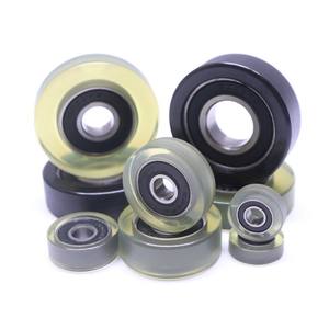 Roda puli mini 8*22*5mm dengan bantalan 688 berlapis karet PU, roda geser untuk mesin penghitung ATM - Product Image 6
