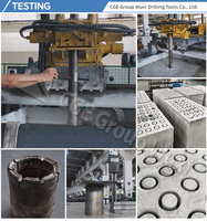 Broca de diamante para perforación de núcleo CGE WUXI DCDMA estándar Q3 BQ3/NQ3/HQ3/PQ3 para perforación de estratos altamente abrasivos y agrietados
