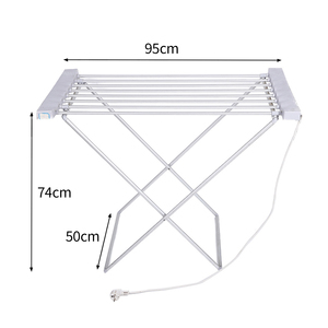 Faltbarer Elektrisch Beheizter Aluminium-Wäscheständer Modern Multifunktional Platzsparend Handtuchhalter Freistehender Kleiderständer - Product Image 6