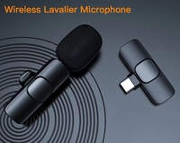 Microfonos externe Portable Min Lapel enregistrement micro sans fil Lavalier Microphone pour la diffusion en direct Youtube TikTok