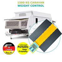 Pèse-voitures pour camping-cars jusqu'à 1500 kg avec rampe adaptée, pesée précise pour caravanes et camping-cars