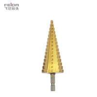 Feida HSS M2 Mata Bor Putar Baja Kecepatan Tinggi Logam Aluminium Pegangan Heksagonal Alat Pengeboran Kekerasan Tinggi 67-100Mm Penggilingan