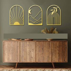 Foreign Trade Iron Modern Minimalist <b>Art</b> Custom Wall Hanging Living Room Hanging <b>Painting</b> Wall Hanging Silhouette Wall Decor - Product Image 2