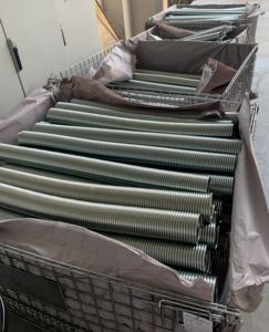 ขดลวดสปริงแรงบิดประตูโรงรถ1-3/4นิ้วเคลือบสังกะสีและกันสนิม82B ลวดเหล็กสปริงขนาดเส้นผ่านศูนย์กลาง0.262นิ้ว - Product Image 3