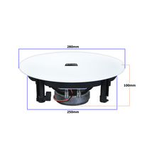 FCR86 Offres Spéciales Haut-parleur de plafond coaxial sans cadre de 8 pouces avec gril magnétique pour café d'hôtel à la maison en plastique durable