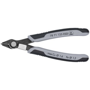 Pince électronique Knipex Super Knips ESD 78 71 125 pour la coupe de fils de précision - Product Image 1