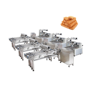 Macchina Automatica per Confezionamento Biscotti e Wafer a Prezzo di Fabbrica, Linea di Imballaggio a Flusso Continuo per Biscotti e Wafer - Product Image 3