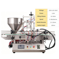 Ligne de production automatique de remplissage quantitatif de liquides à haute viscosité, machine de remplissage semi-fluide à double tête avec pompe à engrenages à piston
