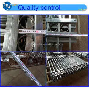 Panel pagar taman besi industri rel luar ruang Panel pagar pemetik baja galvanis pagar rumah pagar aluminium - Product Image 6