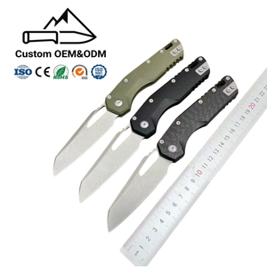 Coltello <span class=keywords><strong>Buck</strong></span> in Acciaio M390 e Fibra di Carbonio, Coltello <span class=keywords><strong>Buck</strong></span> 110 Obsidian, Utensile Premium EDC - Product Image 1
