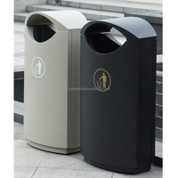 Contenedor de Basura de Acero Inoxidable 201 Resistente a la Corrosión para Parques, Calles, Hoteles y Espacios Públicos